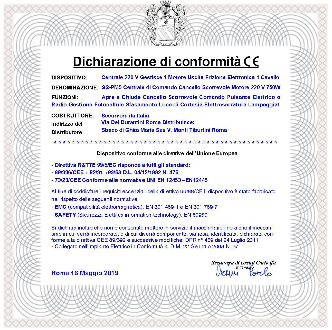 CTR18 PM-5000 CENTRALE GESTIONE CANCELLO SCORREVOLE 220 V PER MOTORE 1 CAVALLO COMPLETA DI CONTENITORE CARTELLO MONITO-2