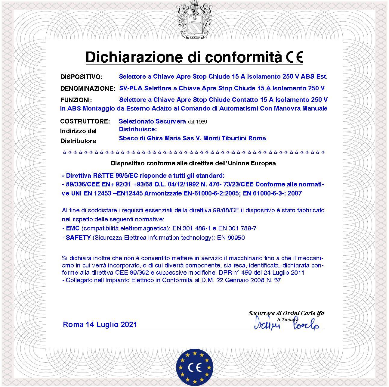 Selettore 2 Pezzi 4 Chiavi Stesso Codice Interruttore Ritorno a Molla 3 Posizioni Apre Stop Chiude 15 A Isolamento 250-3