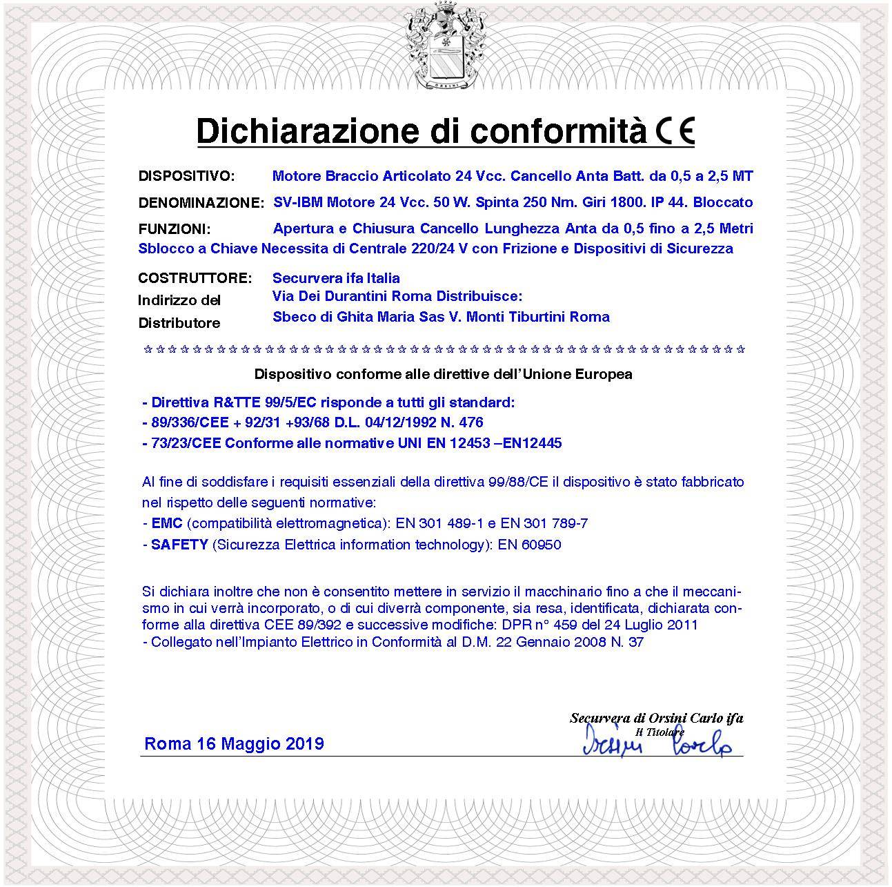 Motore Sinistro Titan 230 V 50 Hz Ricambio Cancello 2 MT Corsa Stelo di 300 mm Sblocco Emergenza a Chiave Dotato di st-3