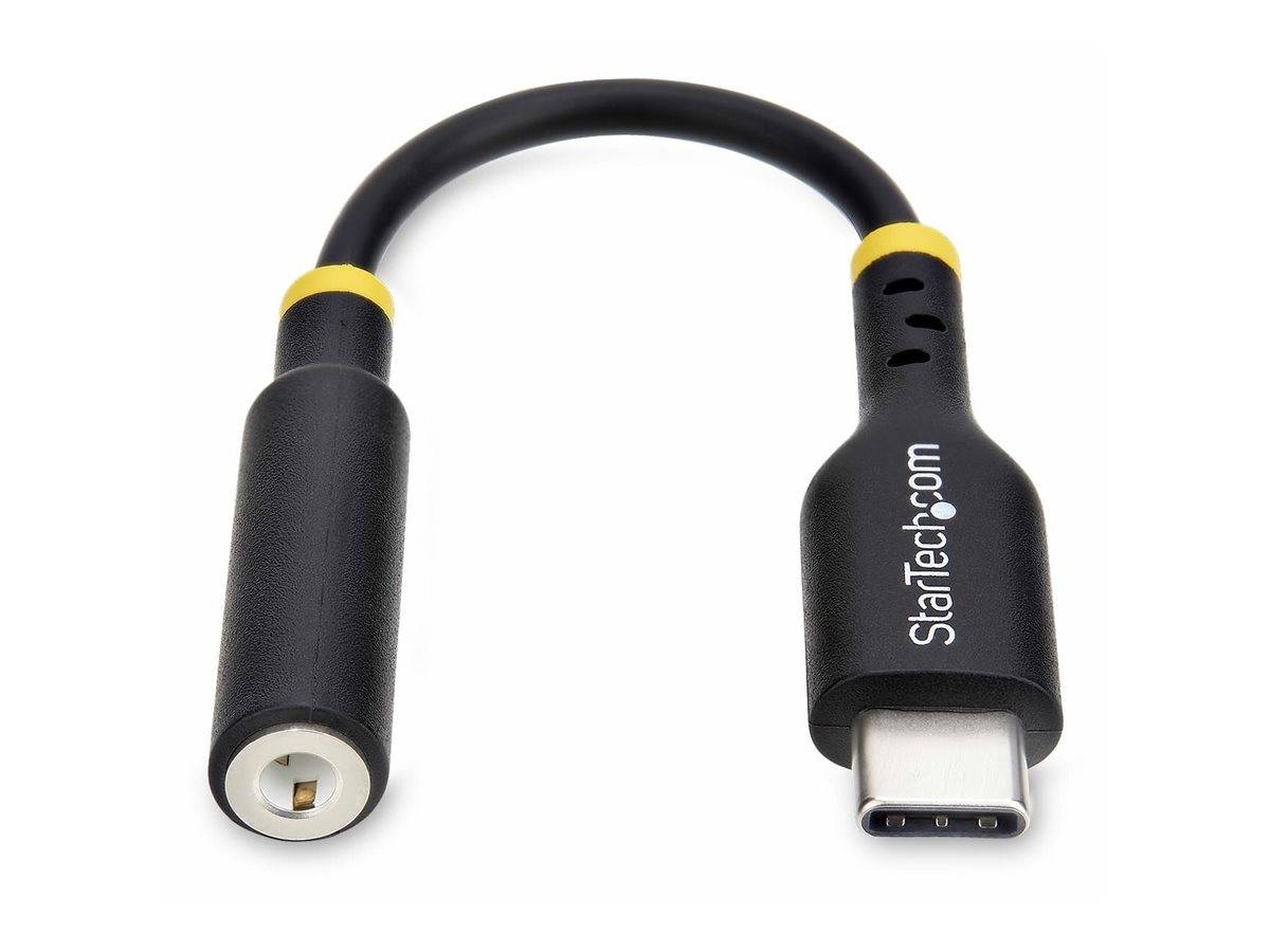 StarTech.com Adattatore Audio da USB-C a Jack 3,5 mm - Dongle USB Type-C a Jack TRRS per Cuffie e Auricolari, DAC Hi--3