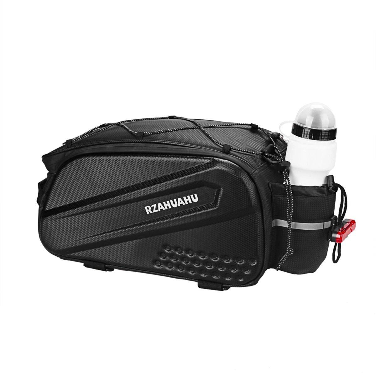 Borsa portabiciclette con tracolla lunga e tasche laterali espandibili - Nera-3
