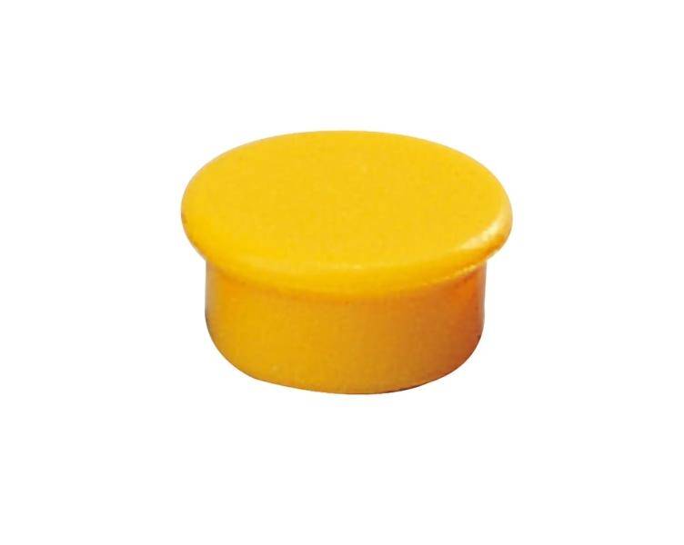 Dahle 95513 Pacchetto di 10 magneti per lavagna - 13 mm di diametro - colore giallo-0