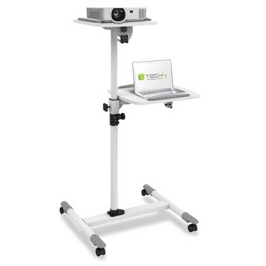 Carrello Supporto per Proiettore Beamer Notebook PC Ripiani Regolabili