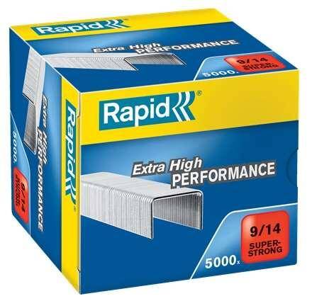 Punti Metallici per Cucitrice ad Alti Spessori Super Strong Rapid - 9/14 - 24871500 (Conf. 5000)-0