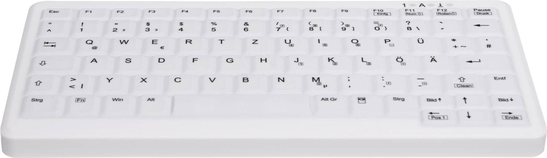 CHERRY AK-C4110 Tastatur RF Wireless QWERTZ Deutsch Weiß (AK-C4110F-FUS-W/GE)-0