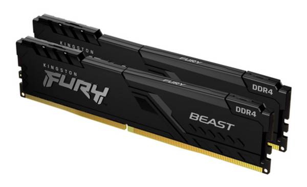 Kingston Technology FURY Beast 64GB 3200MT/s DDR4 CL16 DIMM (Kit da 2) Black (KF432C16BBK2/64)
