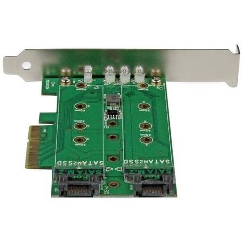 StarTech.com Adattatore SSD M.2 NGFF a 3 porte - 1x M.2 PCIe ( NVMe) , 2x M.2 SATA III M.2 - PCIe 3.0 PEXM2SAT32N1-1