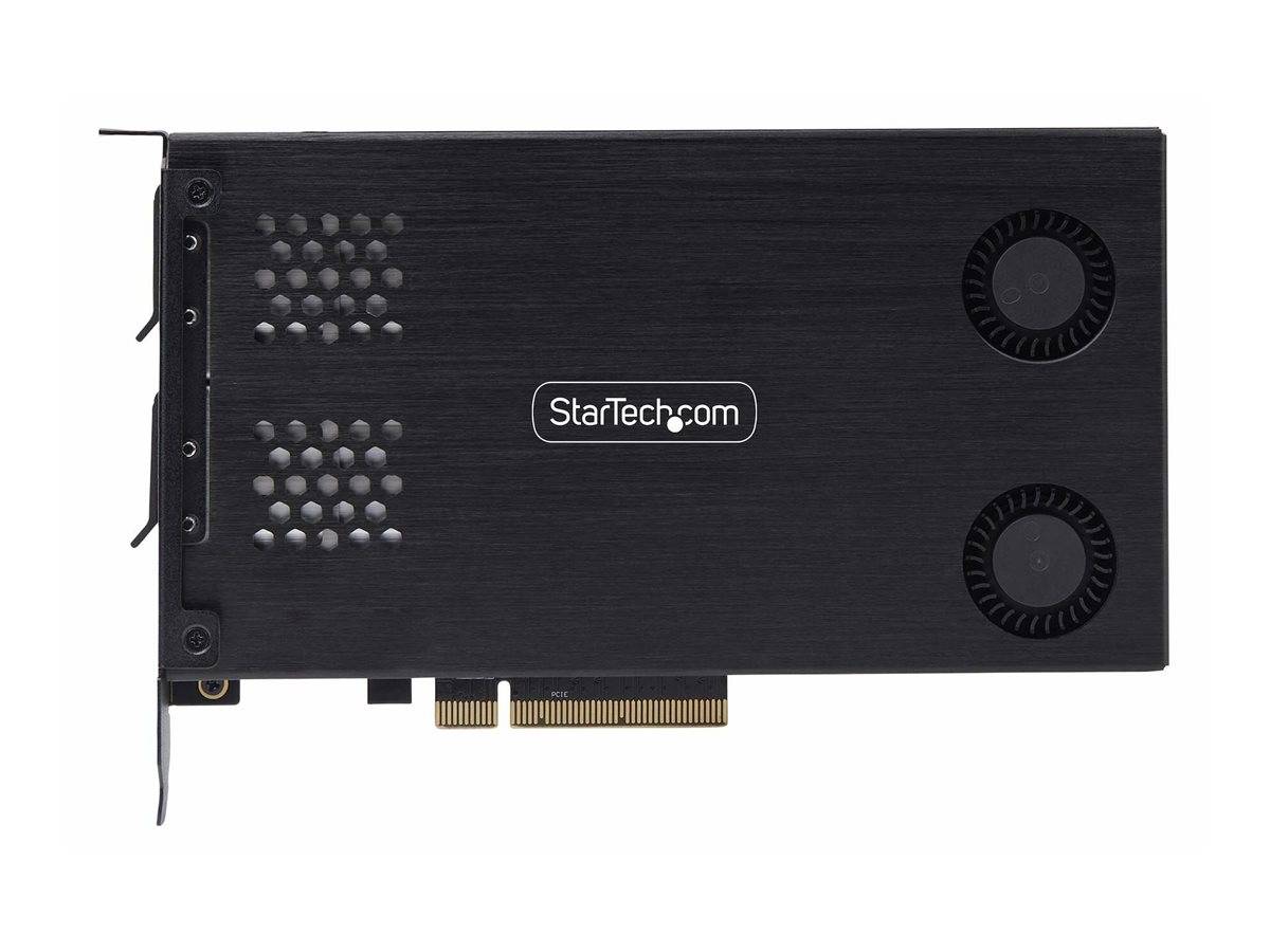 StarTech.com Adattatore SSD M.2 NVMe a PCIe x8 rack mobile a doppio alloggiamento rimovibile biforcazione necessaria ins-3