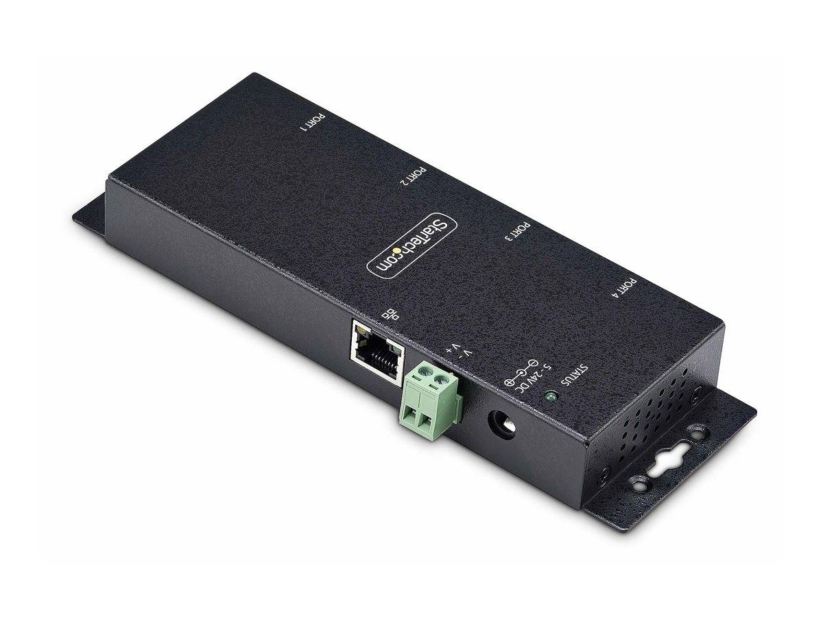 S232 remoti, montaggio a parete/su guida DIN, metallo, convertitore seriale da RJ45 LAN a DB9, TAA (I43-SERIAL-ETHERNET)-2