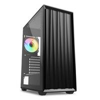 SHARKOON CASE ATX 2X U3 TEMPERED GLASS 3X 120 1X 120 ARGB FAN ARGB CONTROLLER NERO-0