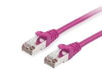 equip - Patch-Kabel - RJ-45 (M) zu RJ-45 (M) - 50 m - S/FTP - CAT 6 - halogenfrei, geformt, verseilt - lila (615557)-1