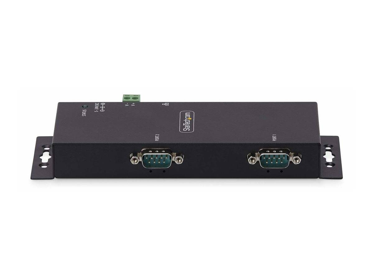 S232 remoti, montaggio a parete/su guida DIN, metallo, convertitore seriale da RJ45 LAN a DB9, TAA (I23-SERIAL-ETHERNET)-2
