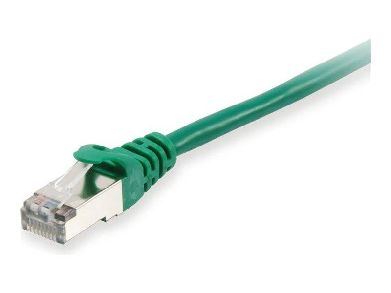equip - Patch-Kabel - RJ-45 (M) zu RJ-45 (M) - 25 m - S/FTP, PiMF - CAT 6a - halogenfrei, geformt, verseilt - grün (6064-0