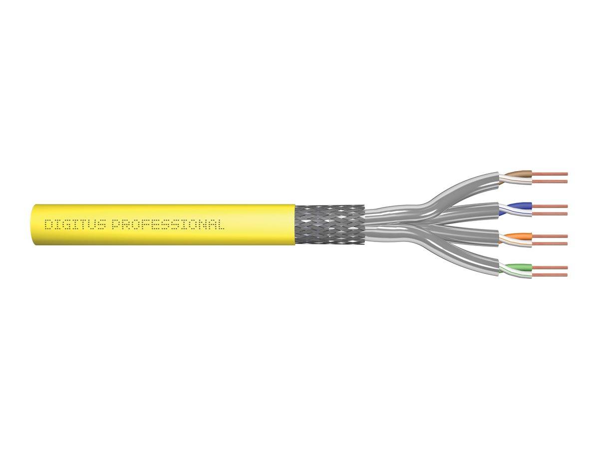 DIGITUS Cat.7A S/FTP, cavo di installazione, 500 m, Simplex, Cca-1