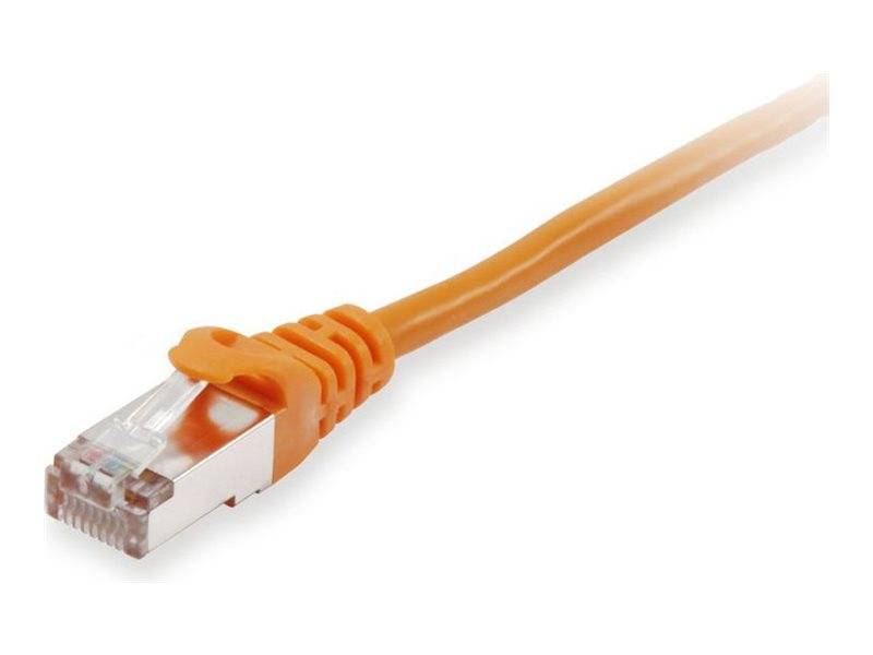 equip - Patch-Kabel - RJ-45 (M) zu RJ-45 (M) - 25 m - S/FTP, PiMF - CAT 6a - halogenfrei, geformt, verseilt - orange (60-0