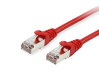 equip - Patch-Kabel - RJ-45 (M) zu RJ-45 (M) - 50 m - S/FTP - CAT 6 - geschirmt, halogenfrei, geformt, verseilt - Rot (6-1
