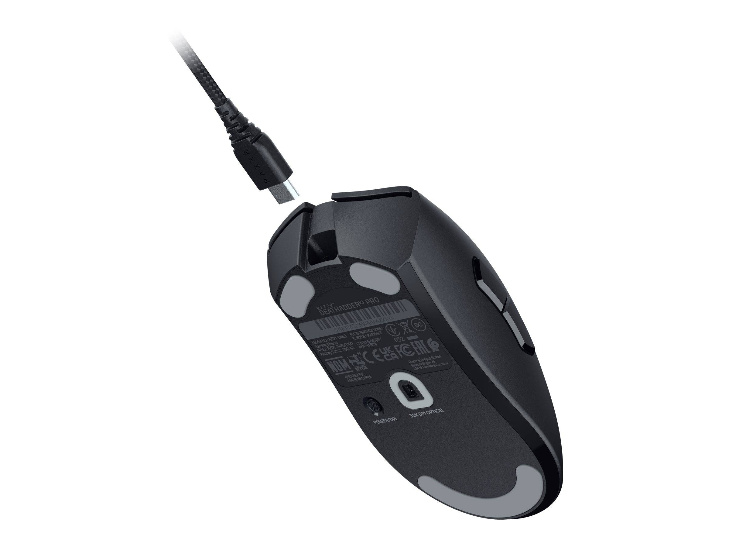 Razer DeathAdder V3 Pro mouse Giocare Mano destra RF Wireless + USB Type-C Ottico 30000 DPI-4