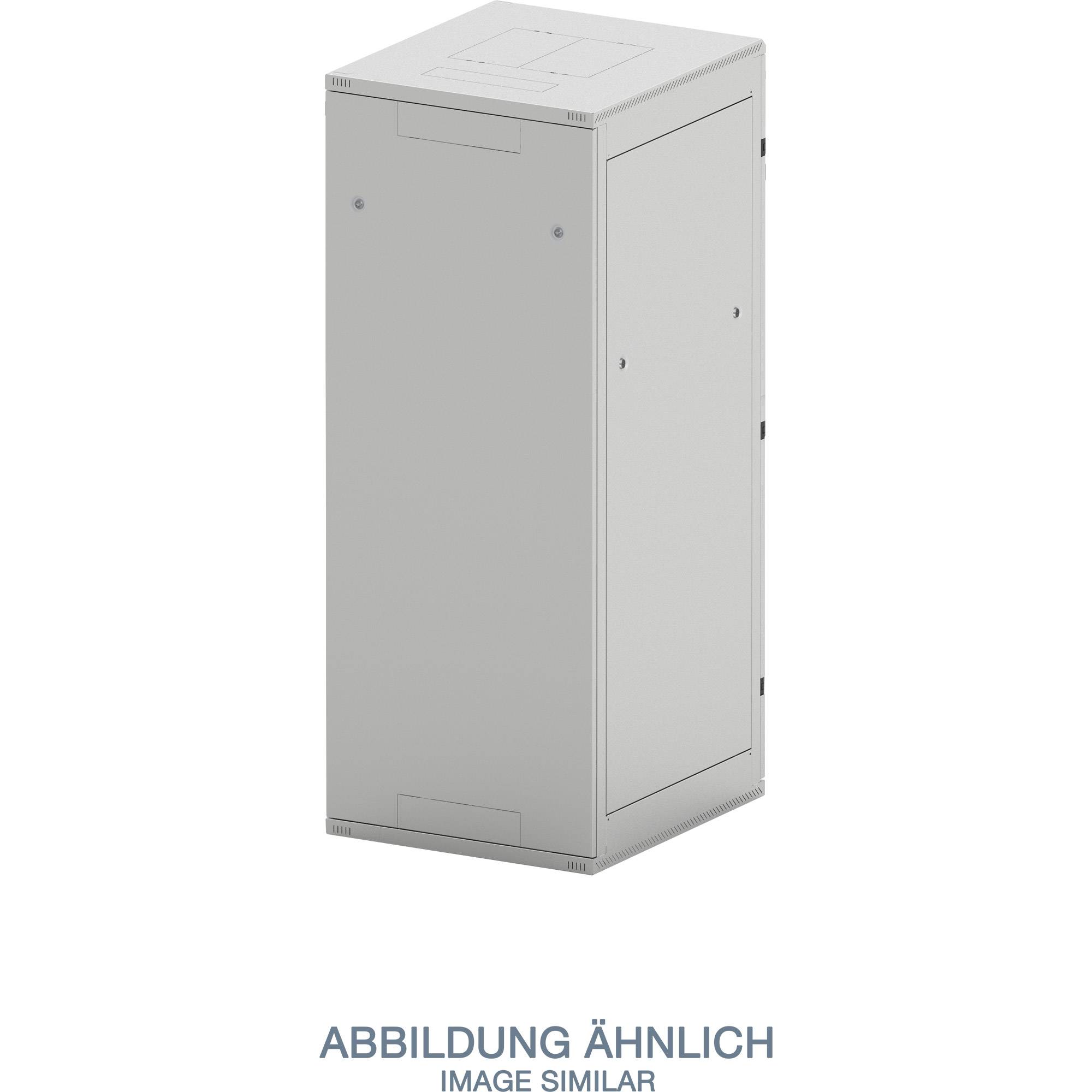 TRITON 19""Schrank B600/T1000 Schwarz bis 800Kg Glastuer-1