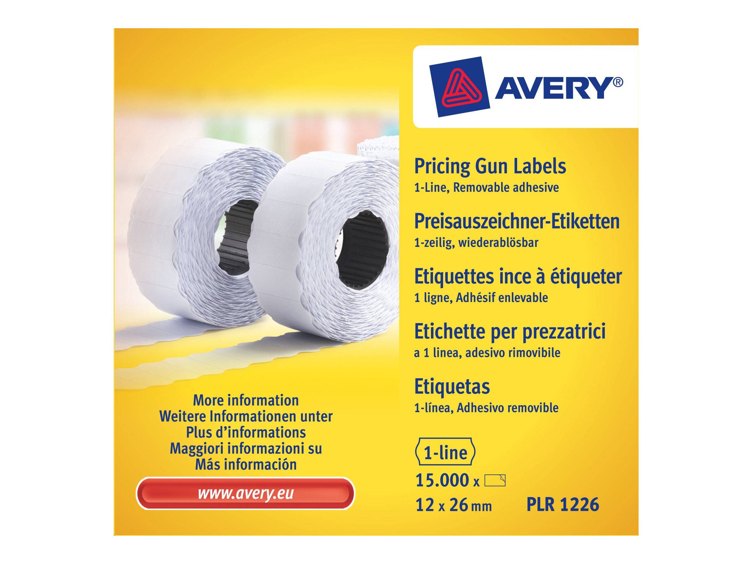 ROTOLO ETICHETTE 1LINEA 12X26MM-0