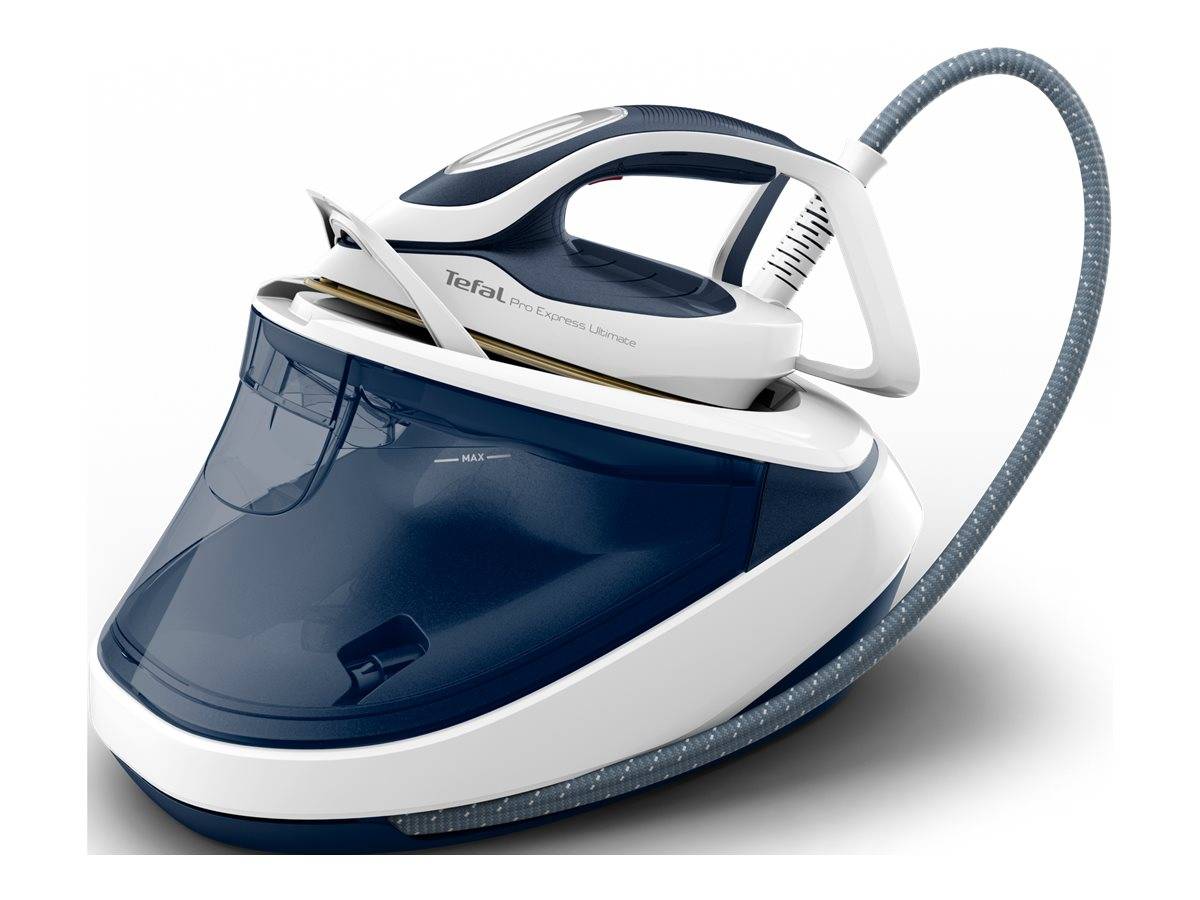 Tefal Pro Express Ultimate II GV9712 3000 W 12 L Piastra Durilium Airglide Blu Bianco-0