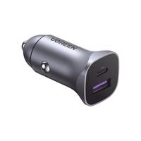Ugreen 40858 Caricabatterie per dispositivi mobili Universale Alluminio Accendisigari Ricarica rapida Auto-0