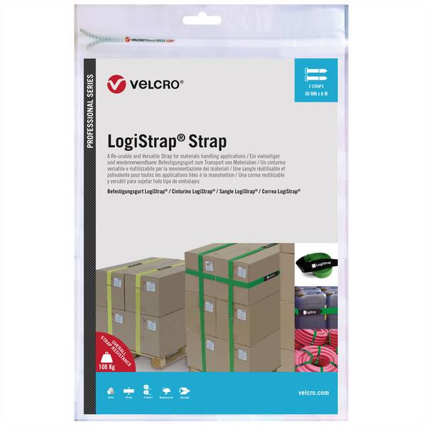 VELCRO® Logistrap® Cinghia 50mm x 6m striscia 2 pezzi, verde