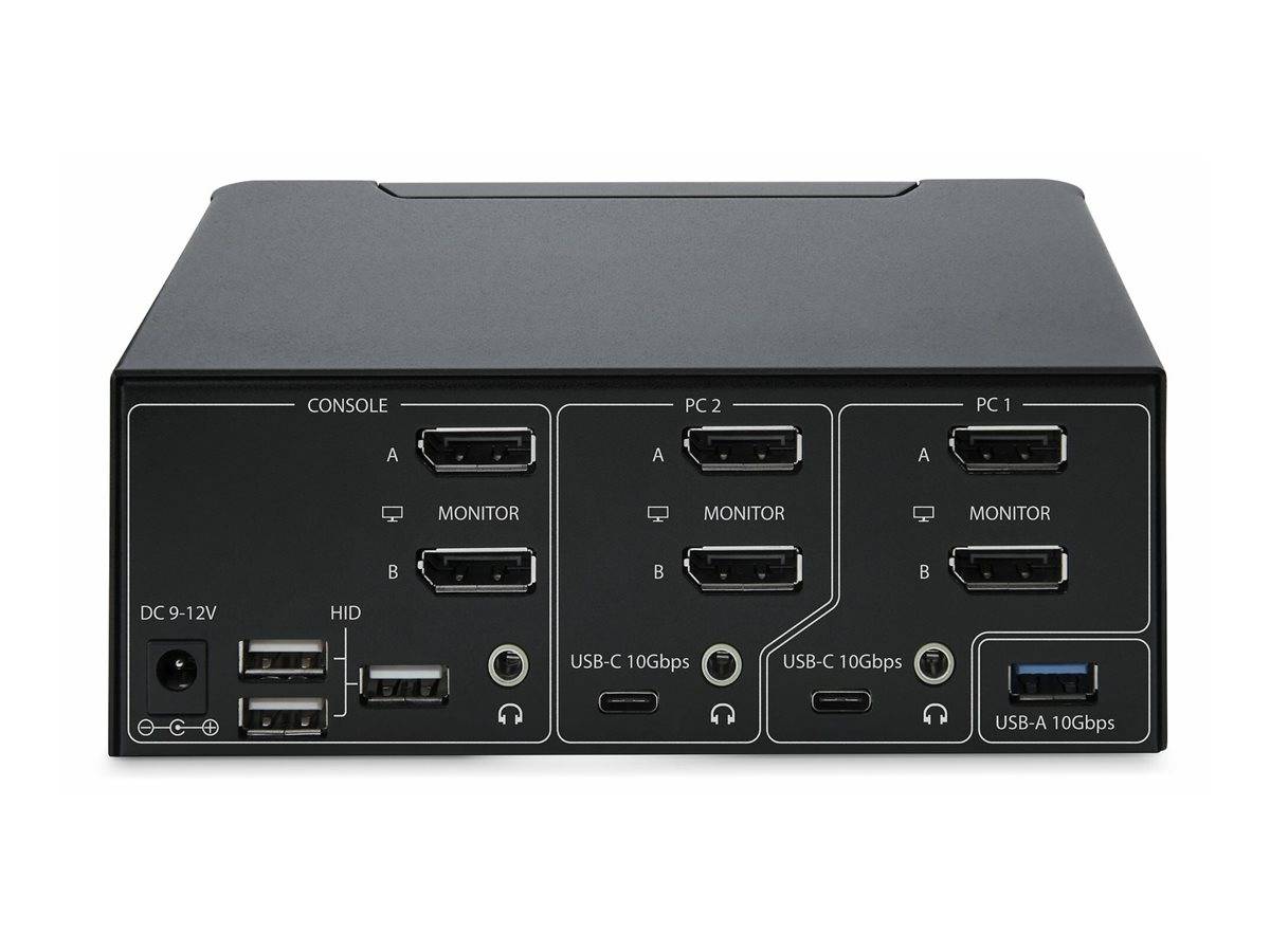 StarTech.com KVM Switch DisplayPort a 2 porte per doppio monitor 8K 60Hz/4K 144Hz DP 1.4 2x USB 10Gbps 4x USB HID commut-3