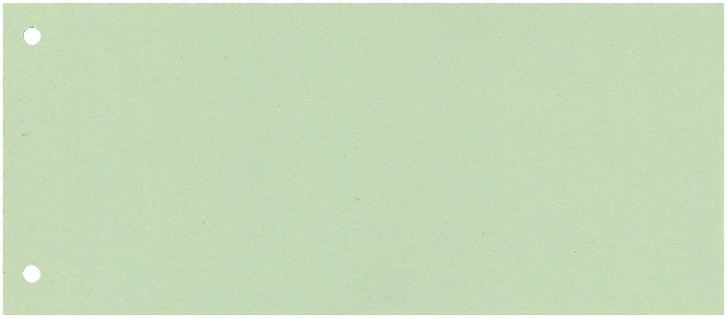 Separatore per archivio con due fori Q-Connect 24x10,5 cm 190 g/m² verde conf. da 100 - KF00518-1