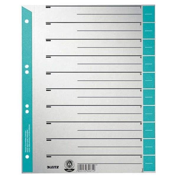 Leitz 1652 Foglie di separazione 230 g/m² azzurro-3