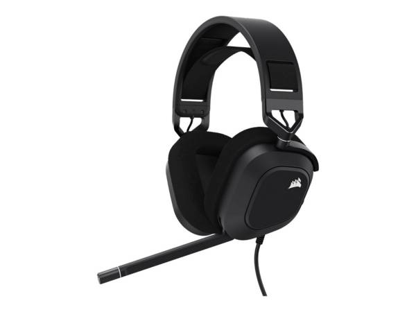 Cuffia con microfono Corsair HS80 RGB USB Auricolare Cablato Portatile Giocare Carbonio [CA-9011237-EU]