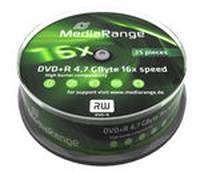 MediaRange MR404 4,7 GB DVD+R 25 pz (MediaRange - DVD+R x 25 - 4.7 GB - lag)-1
