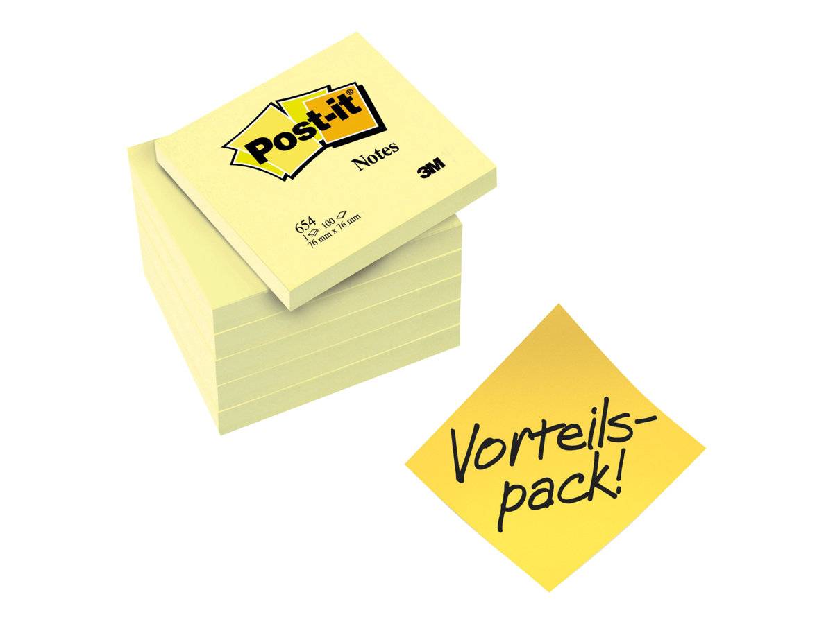Note post-IT® 654 Note di detenzione 7,6 x 7,6 cm-0