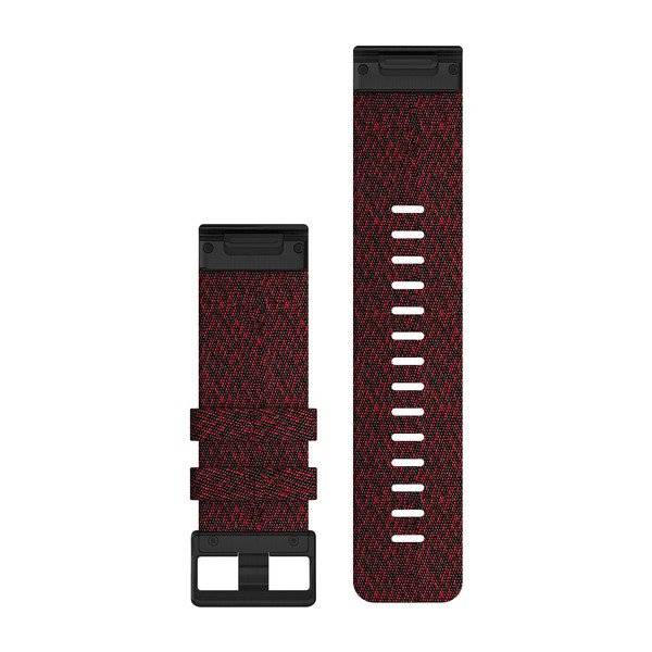 Garmin Cinturino In Nylon Quickfit 26mm, Heatherred Red, Fibbia Black-2