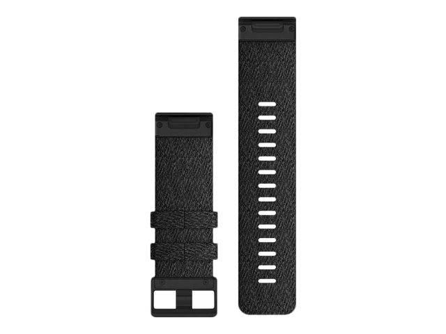 Garmin Cinturino In Nylon Quickfit 26mm, Heatherred Black, Fibbia Black-1