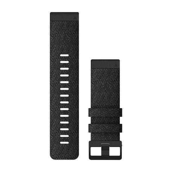 Garmin Cinturino In Nylon Quickfit 26mm, Heatherred Black, Fibbia Black-2