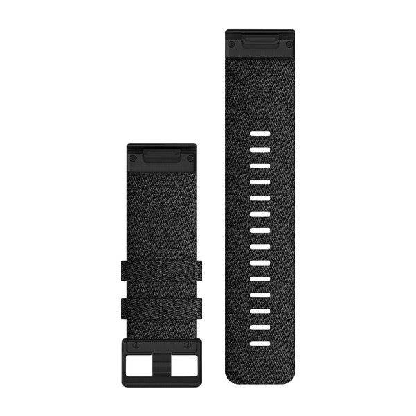 Garmin Cinturino In Nylon Quickfit 26mm, Heatherred Black, Fibbia Black-3