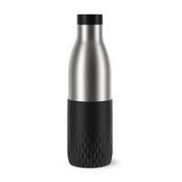 EMSA Bludrop Sleeve N3111100 borraccia Uso quotidiano 700 ml Acciaio inox Nero, Acciaio inox-0