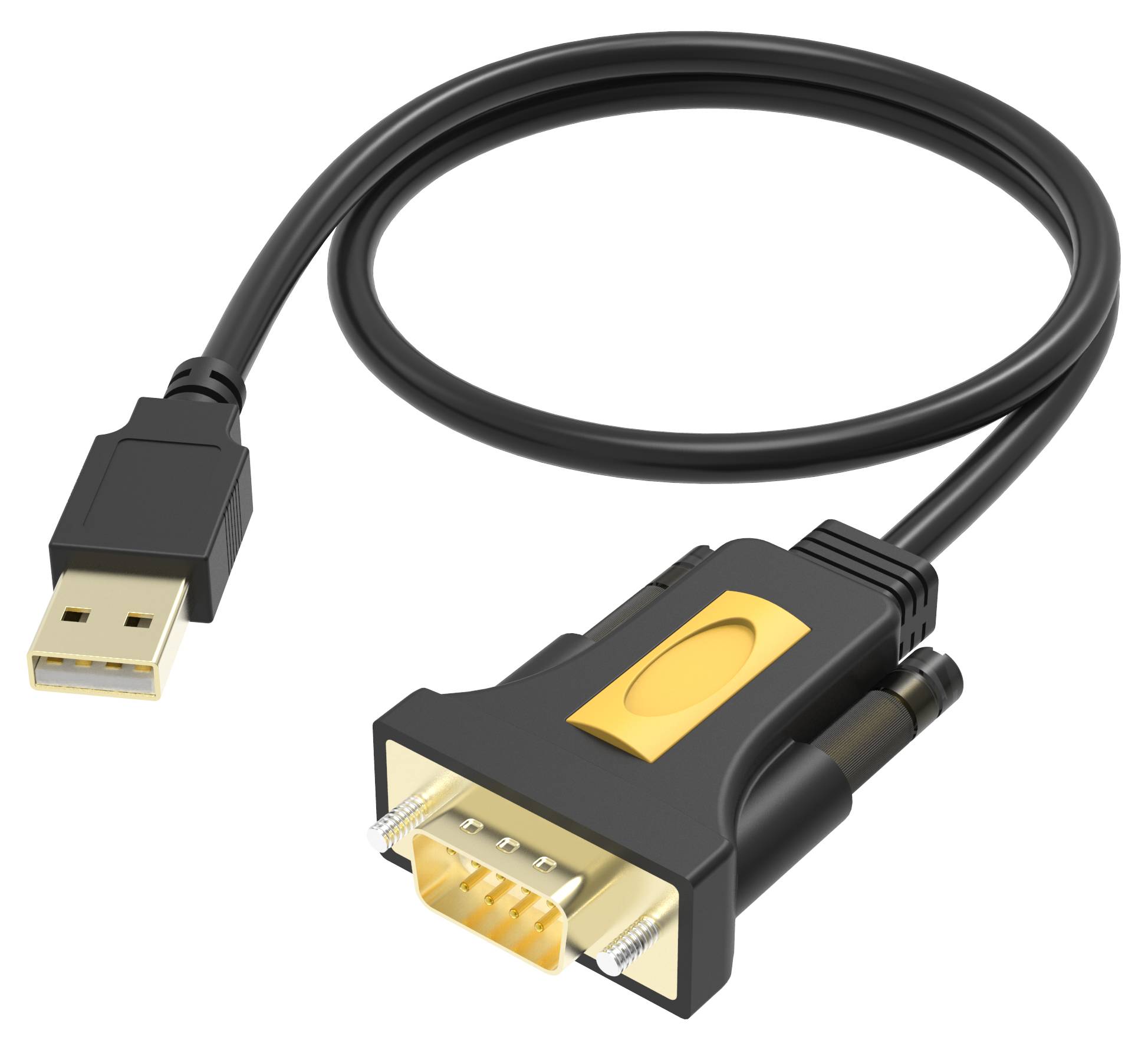 Vision USB to Serial Adaptor - Serieller Adapter - USB - RS-232 - Schwarz-1