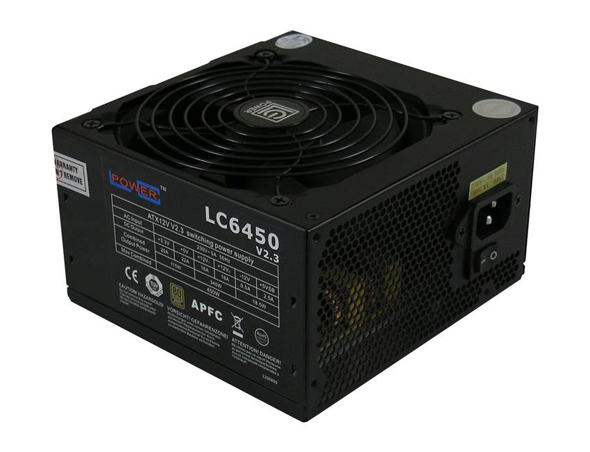 LC-Power LC6450 V2.3 alimentatore per computer 450 W 20+4 pin ATX ATX Nero (LC Power Super Silent Series LC6450 V2)-3