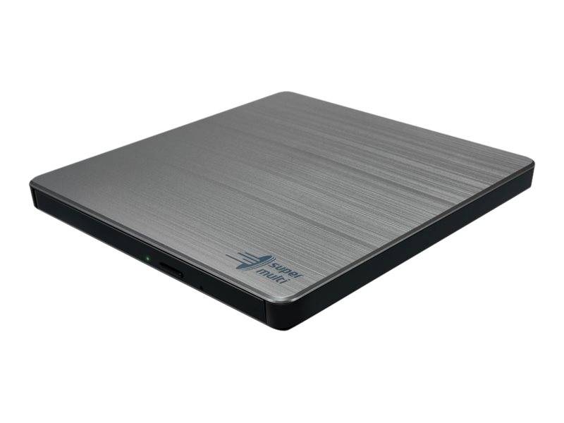 Hitachi-LG GP60NS60 8x DVD-RW USB 2.0 Silver Slim External Optical Drive-0