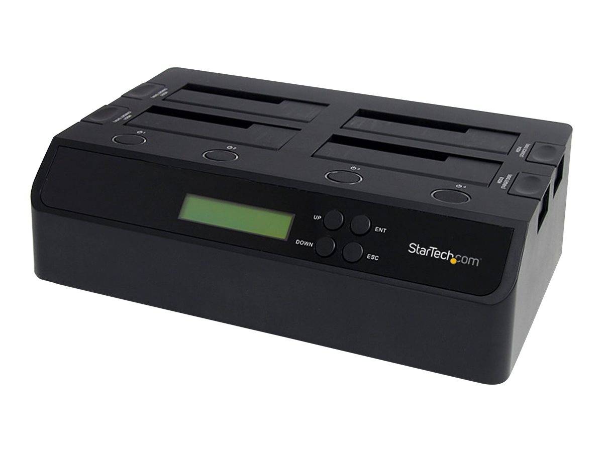 StarTech.com Docking Station per Hard Disk a 4 Slot - Duplicatore ed Eraser USB 3.0/eSATA per SSD/HDD SATA - Dock-0