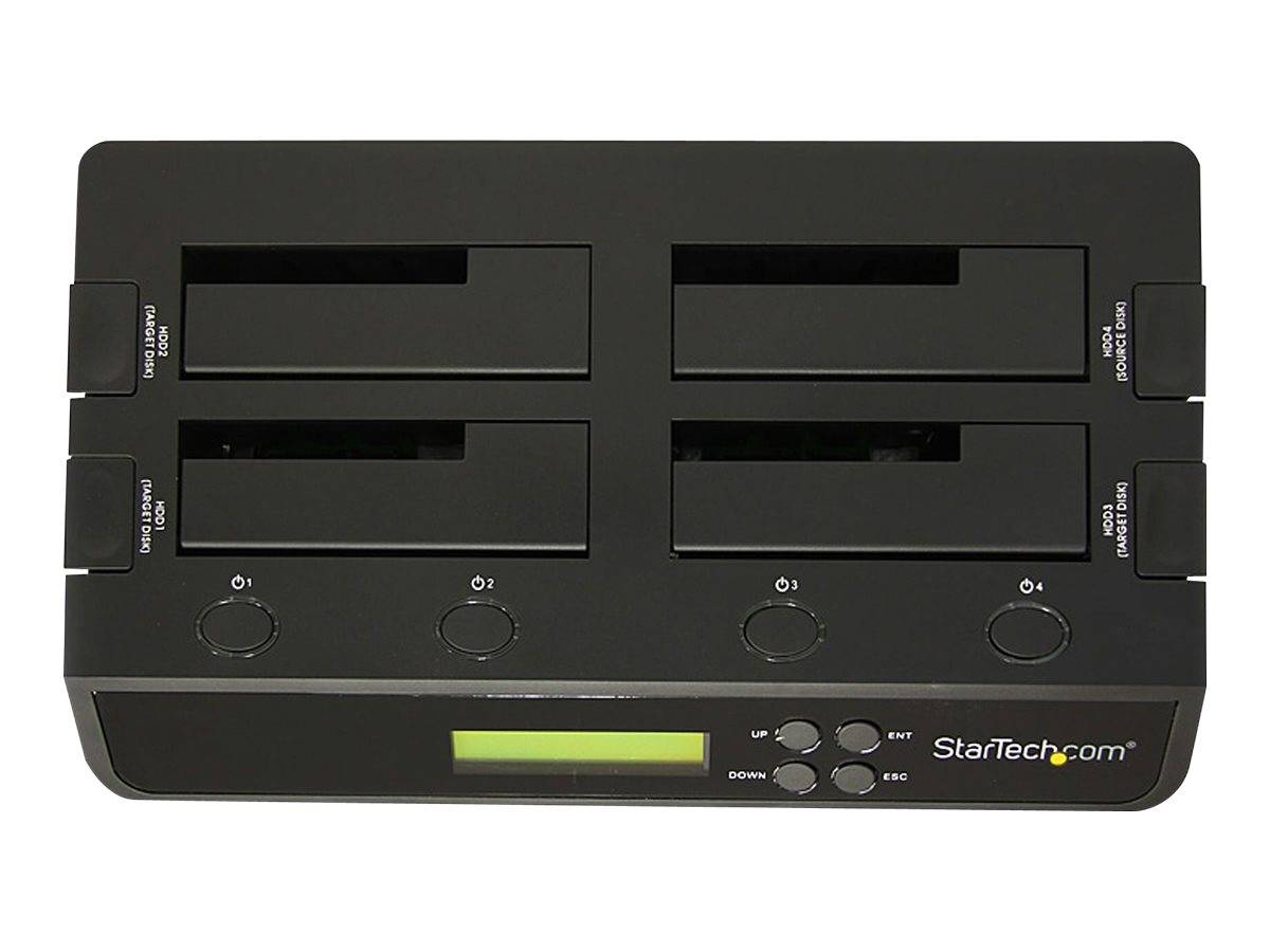 StarTech.com Docking Station per Hard Disk a 4 Slot - Duplicatore ed Eraser USB 3.0/eSATA per SSD/HDD SATA - Dock-2