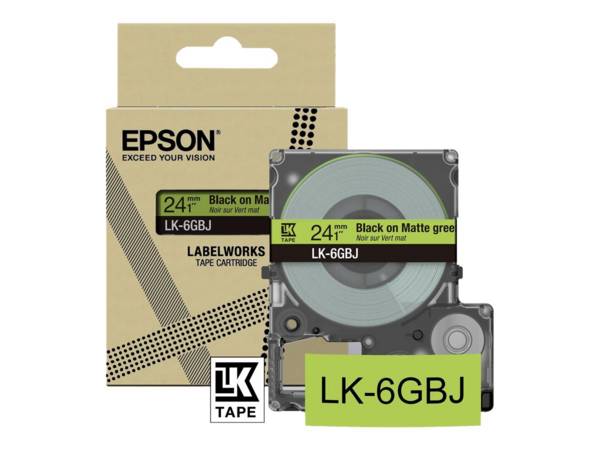 Epson LabelWorks LK-5GBJ - Schwarz auf Mattgrün - Rolle (1,8 cm x 8 m) 1 Kassette(n) Hängebox - Bandkassette - für Label