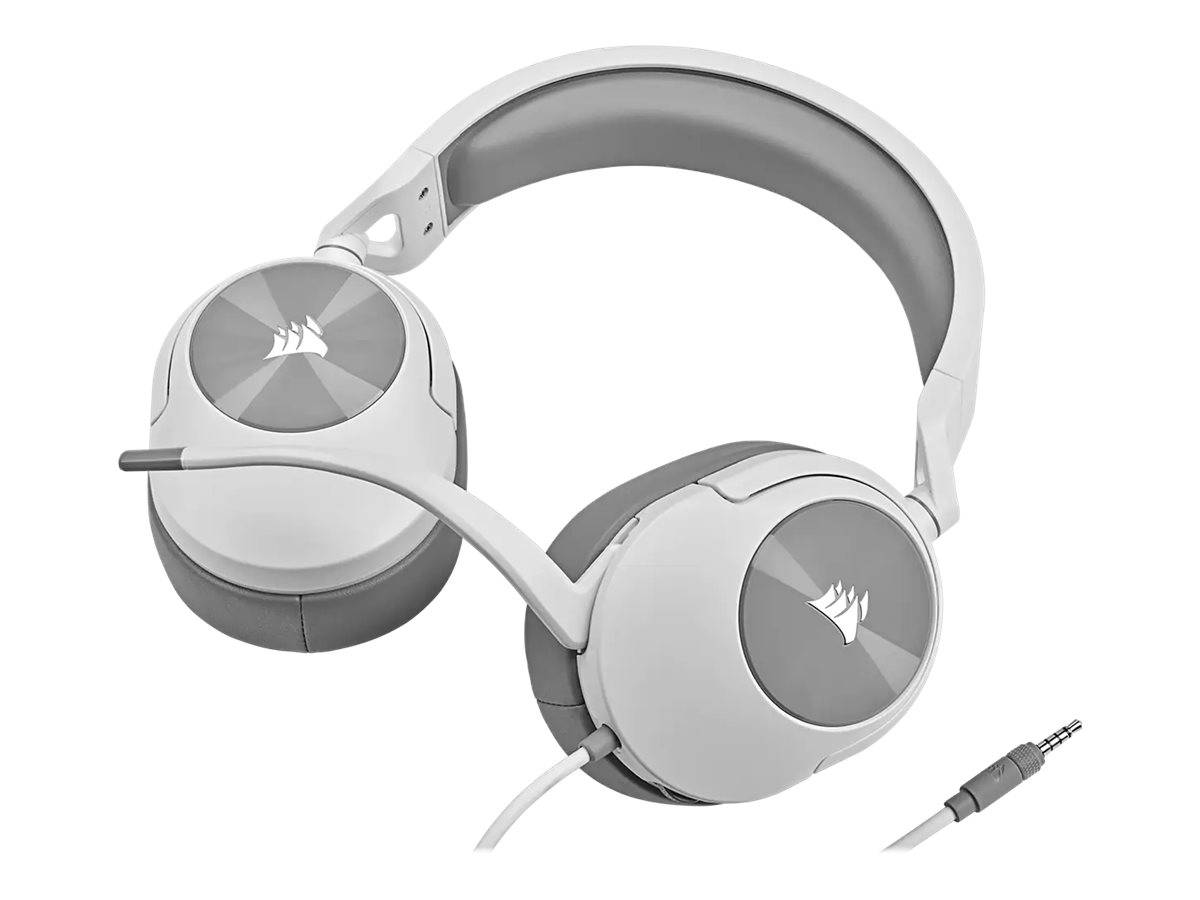 Corsair HS55 STEREO Auricolare Cablato A Padiglione Giocare Bianco (HSET USB HS55 Stereo White)-0