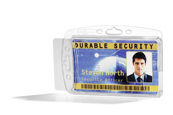 DURABLE Ausweishalter HARTBOX für 2 Karten 1 Pg. à 10 Stück 892419-3