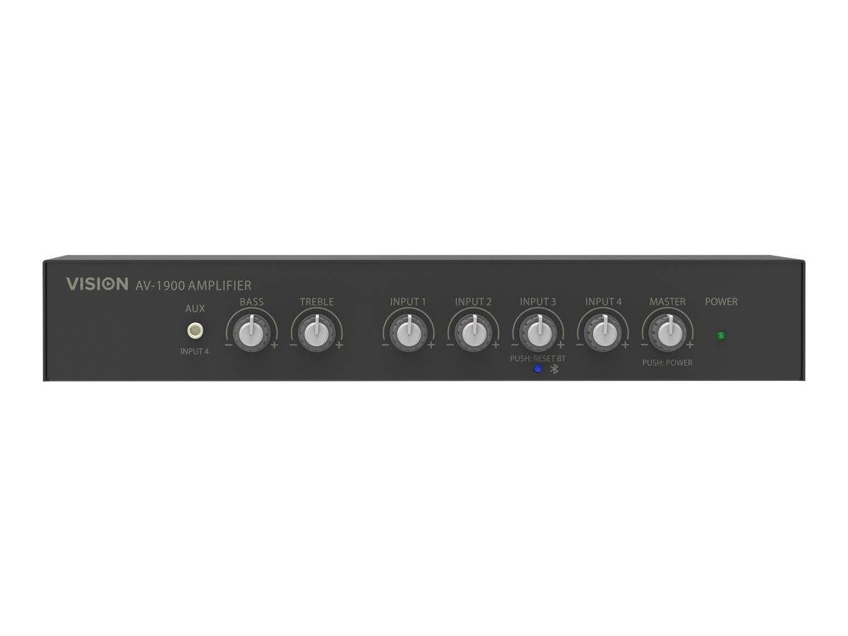 Vision AV-1900 amplificatore audio Casa Nero (VISION Professional Digital Audio Mixer Amplifier - LIFETIME WARRANTY)-3