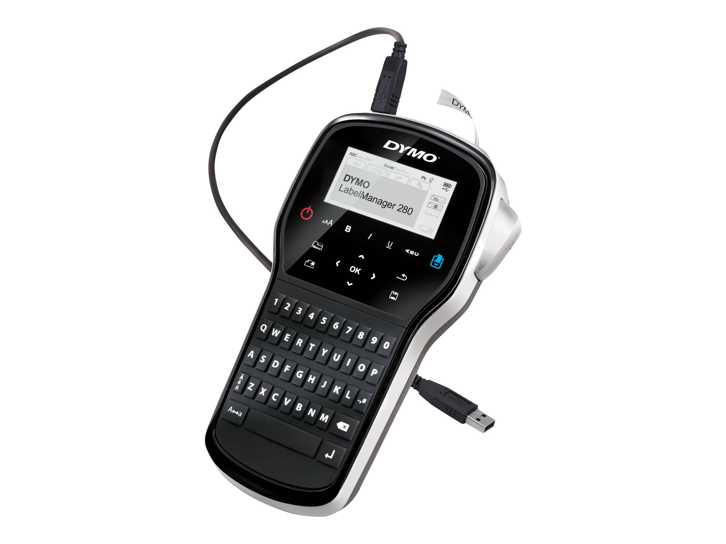 DYMO LabelManager 280 6/9/12 mm D1-Bänder Qwerty UK/HK (S0968960)-0