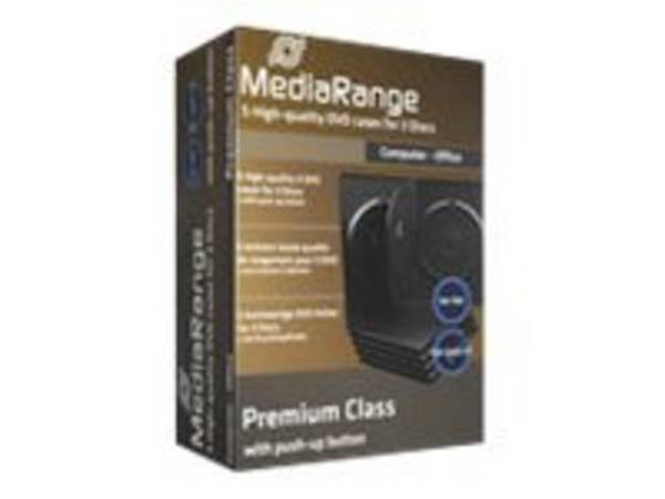 MediaRange BOX35-3 custodia CD/DVD Scatola con DVD 3 dischi Nero (DVD Leerbox MediaRange 3er DVD Box 5)