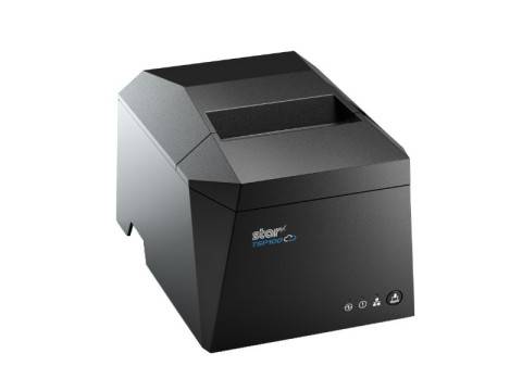 Star TSP143IV-UE SK, Linerless, CloudPRNT, 8 Punkte/mm (203dpi), Cutter, linerless, LTS, USB, Ethernet, Kit, grau Etiket-1