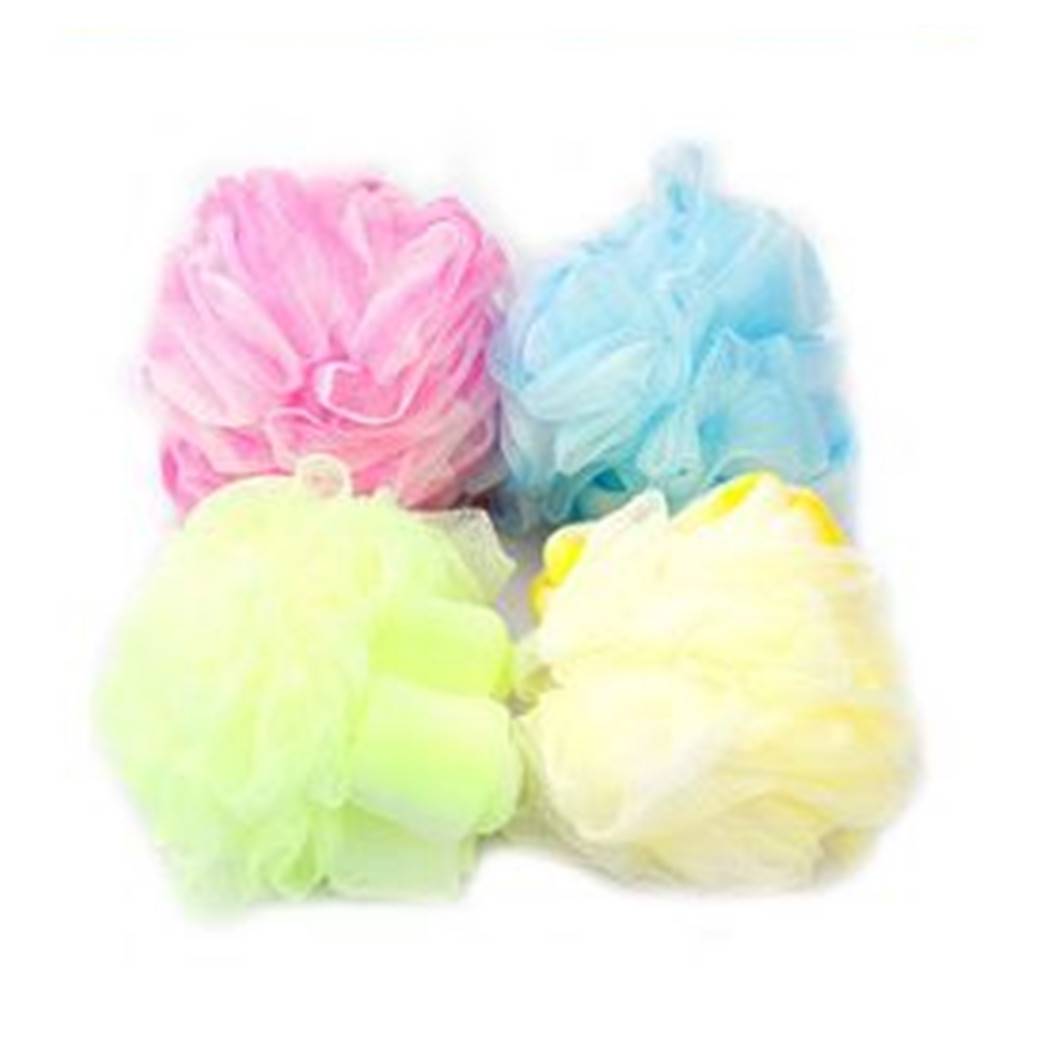 Set 2pz Spugna A Rete Esfoliante Retina Doccia Bagno Flower Colorate Marmorizzate 79305 --2